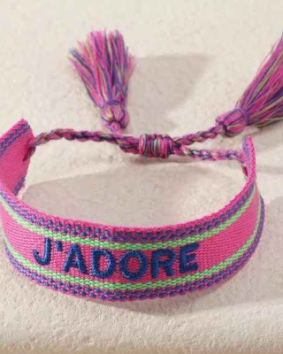 Гривна Jadore в цвят fuchsia