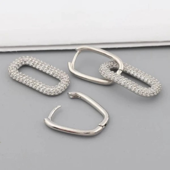 Обеци Zirconia hoops