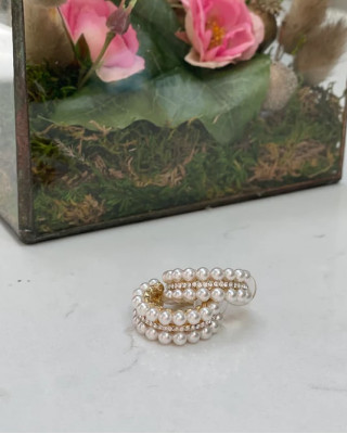 Обеци Pearl cuffs