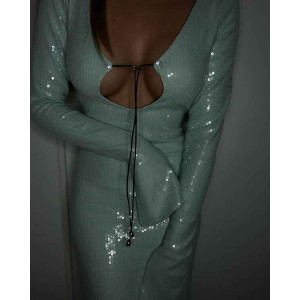 Рокля Glitter me in Tiffany Blue